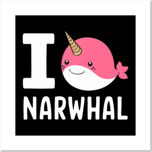 I Love Narwhal Posters and Art